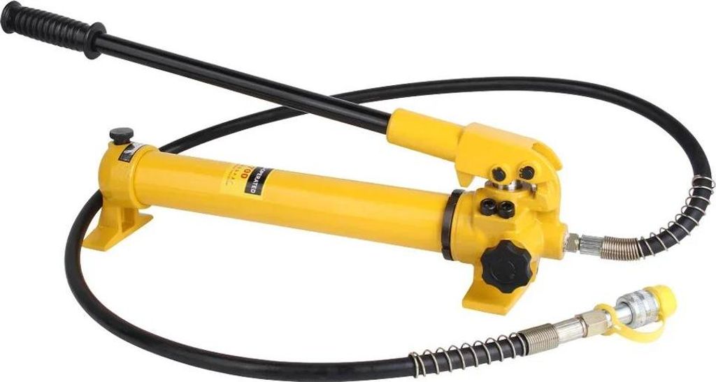 Hydraulische Handpumpe - CP-700 - 10000 PSI - Für 10-Tonnen-Hydraulikzylinder - Leicht - Gelb