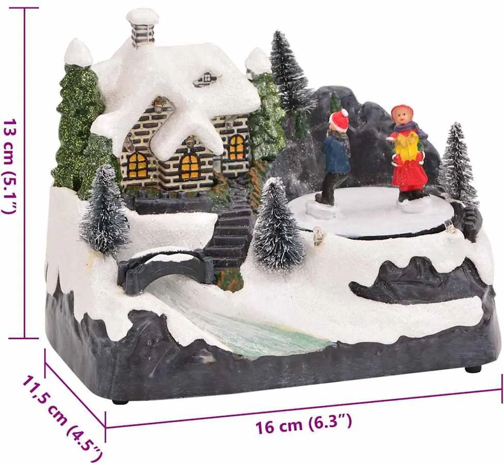 Petite Table de Noël Multicolore Résistante en Plastique de 16 cm - 8