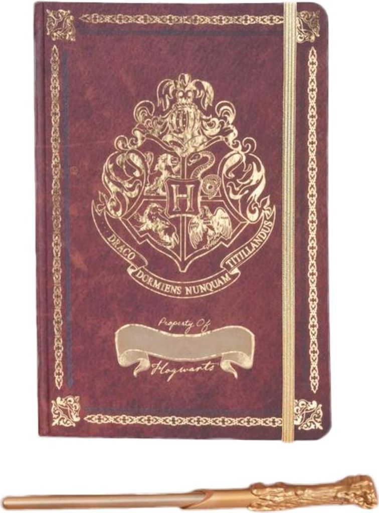 Harry Potter - Notizblock und Stift, Zauberstab, A5 Set NS6430 (Einheitsgröße) (Rot)