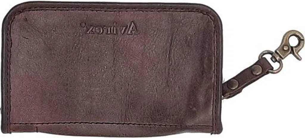 Étui en cuir portable pour homme, idéal pour le bureau marron