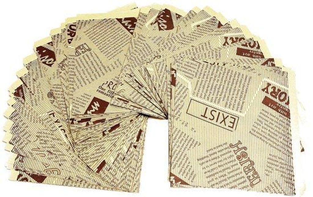 20 Stück braune Frittbüchsen, Sandwichpapier, Hamburgerpapier, Papiersacke, Verpackungspapier, 15 x 15 cm Tüten