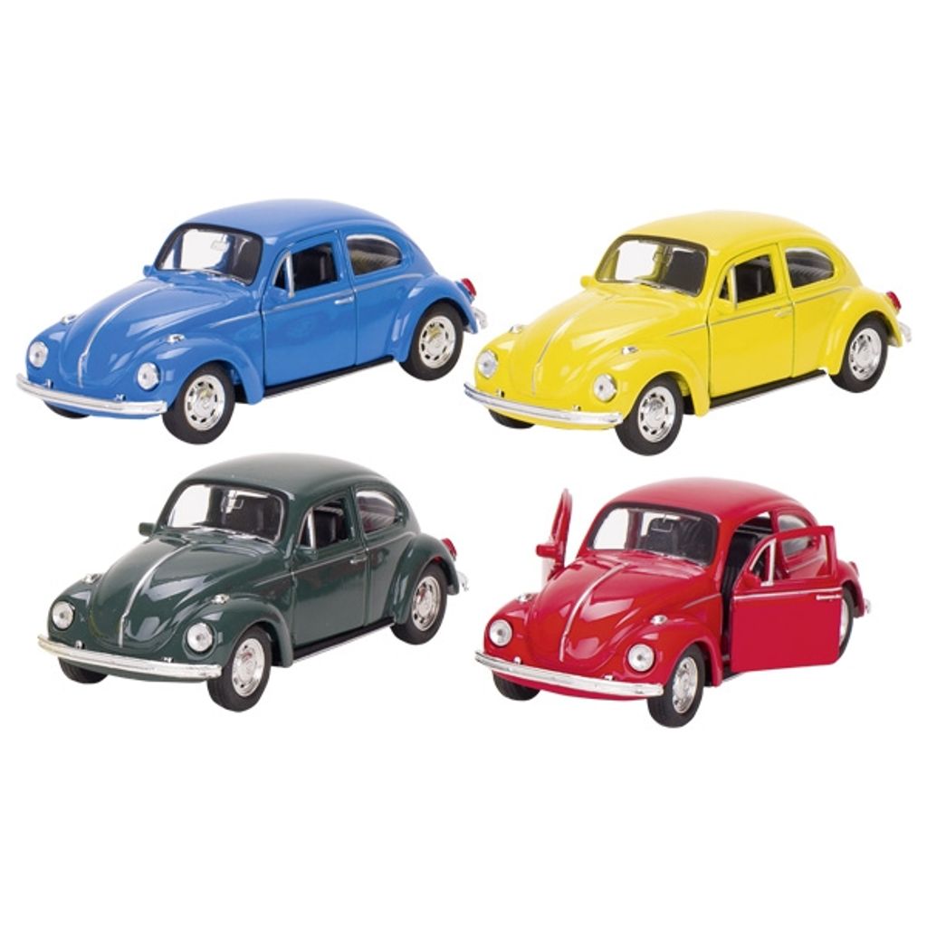 Goki- Volkswagen Klassischer Käfer (1960), Metall, Maßstab 1:34, Länge 12 cm, Autos und andere Fahrzeuge (12130) GOKI