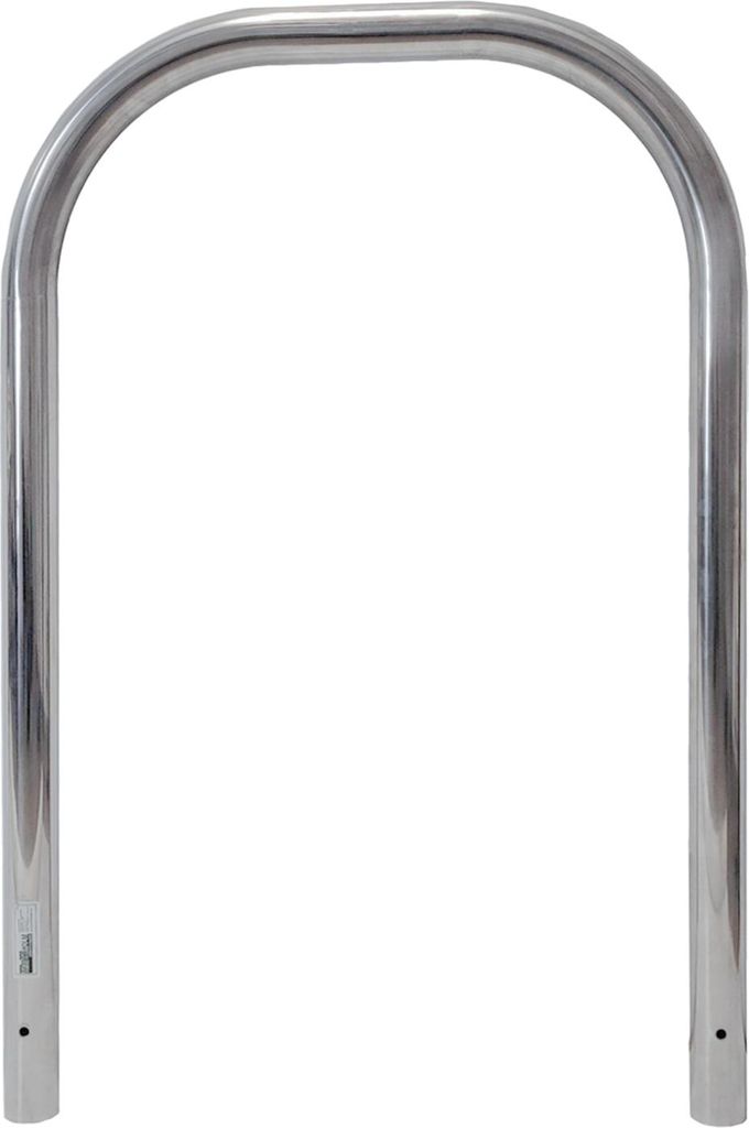 Fahrradanlehnbügel 116x74 cm Edelstahl Ø 60 mm zum Einbetonieren Fahrradständer Parker grau Typ U