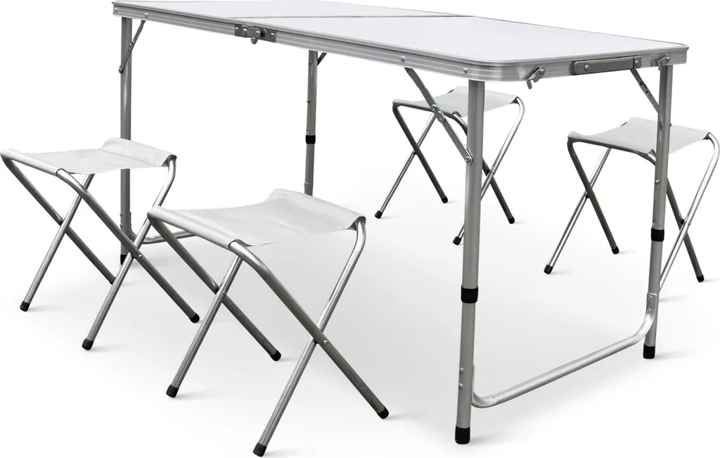 Salon de jardin 4 places avec table et chaises NOELA LION design robuste