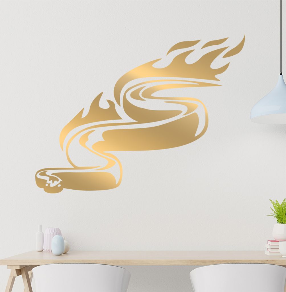Tribal Schlange Wandtattoo in 6 Größen - Wandaufkleber Wall Sticker - Dekoration, Küche, Wohnzimmer, Schlafzimmer, Badezimmer