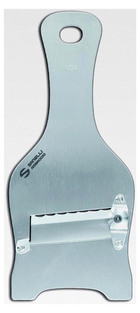 Affettatartufi aus Edelstahl mit Wellenschliff, 23,0 x 9,0 x 2,5 cm