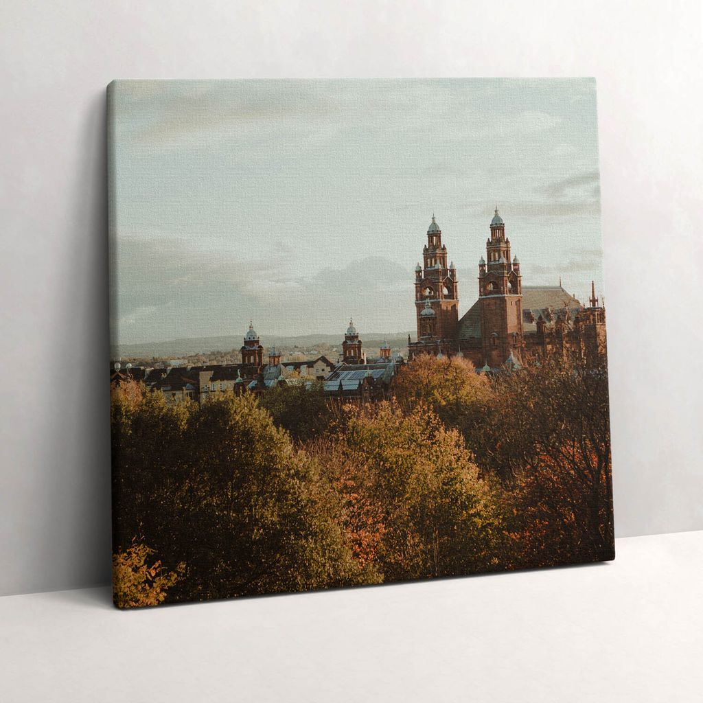 Glasgow Art Gallery – Leinwandbild Wandbild – 60x60 cm – Leinwandbilder – Wandbilder – Schlafzimmer – Flur