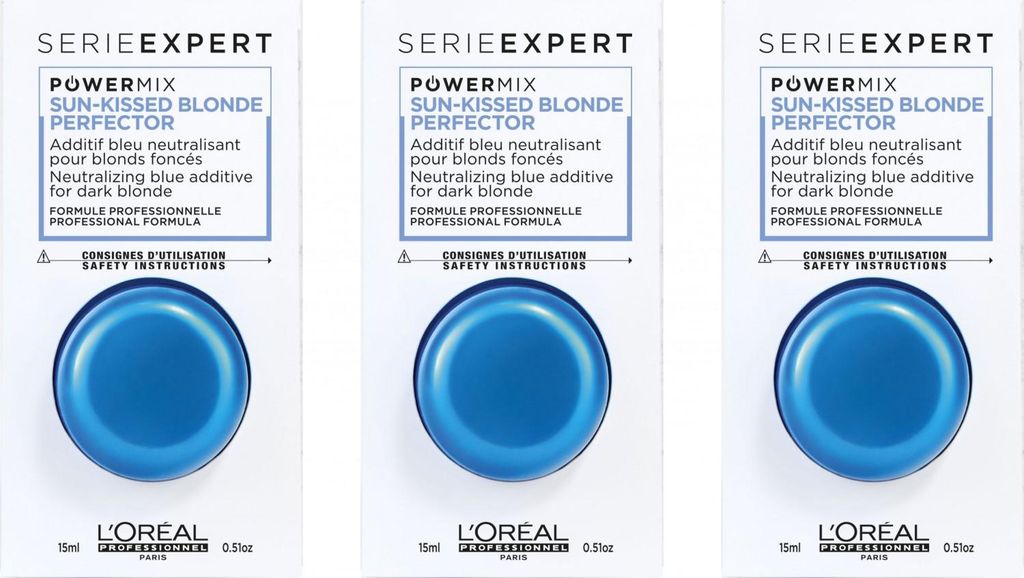 Serie Expert Blondifier Sun-Kissed Blonde Perfector Shot Blue 3x10 g