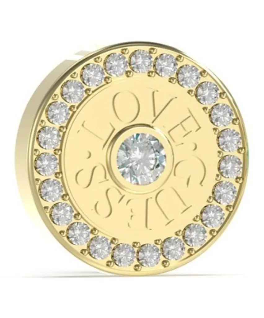 Guess JUBE04081JWYG Orecchini da donna con perno Love color oro - 3