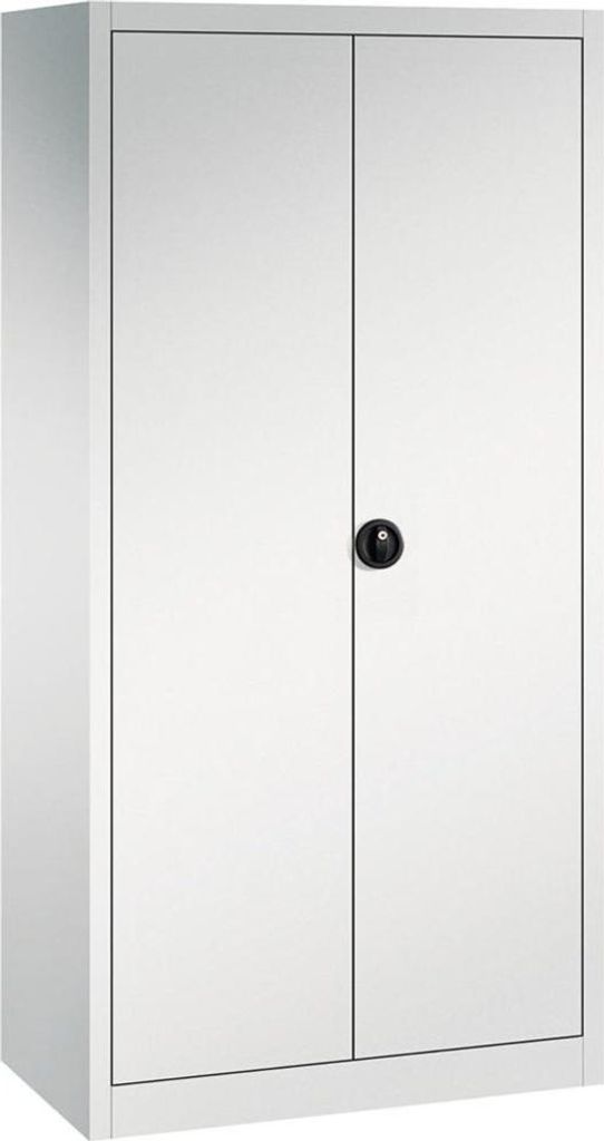 Flügeltürenschrank 4 Böden, 70kg Traglast H1950xB930xT500mm RAL 7035/7035, 4317784969758
