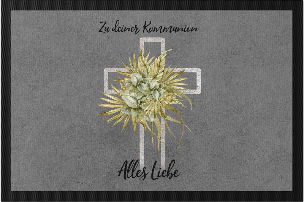 Zu Deiner Kommunion Alles Liebe Fußmatte Kommunion Kirche Geschenk Glaube