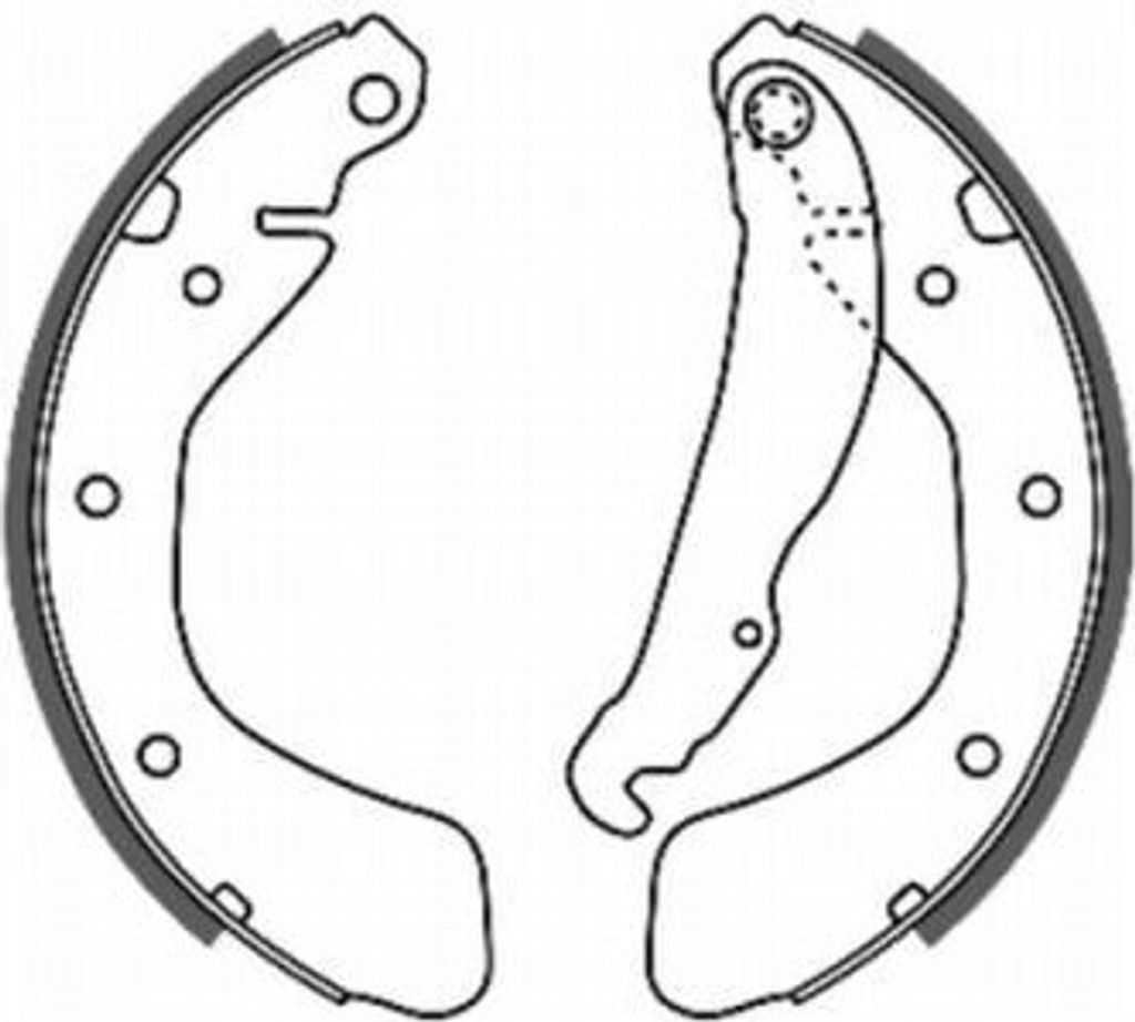 ABE Bremsbackensatz Trommelbremse Hinten für OPEL Corsa C Schrägheck (X01) C0X008ABE