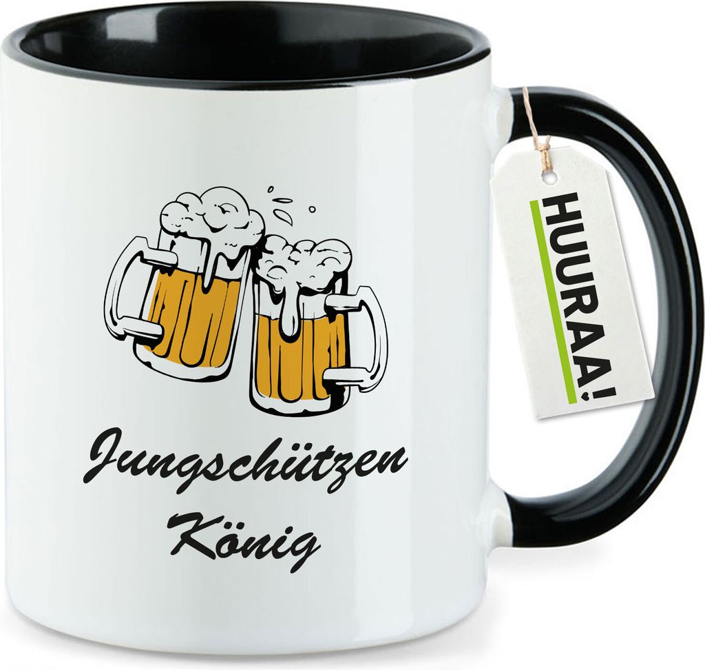 Huuraa Kaffeetasse Jungschützenkönig Schützenfest 330ml Produktbild 
