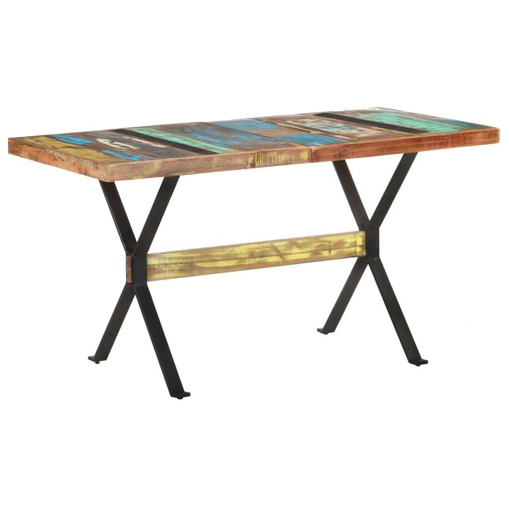 Möbel Esstisch 140x70x76 cm Altholz Massiv - Esstische 321607
