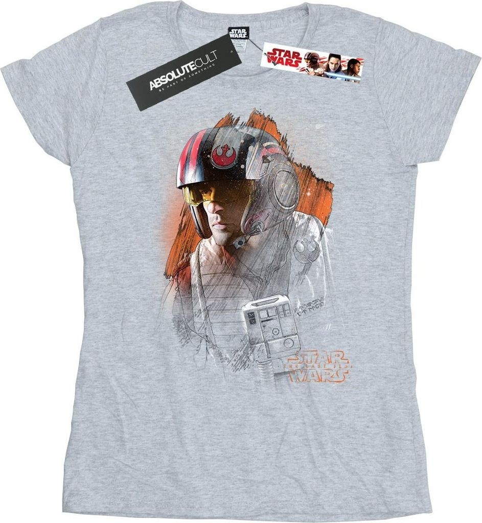 Star Wars - "The Last Jedi" T-Shirt für Damen BI50475 (XL) (Grau)