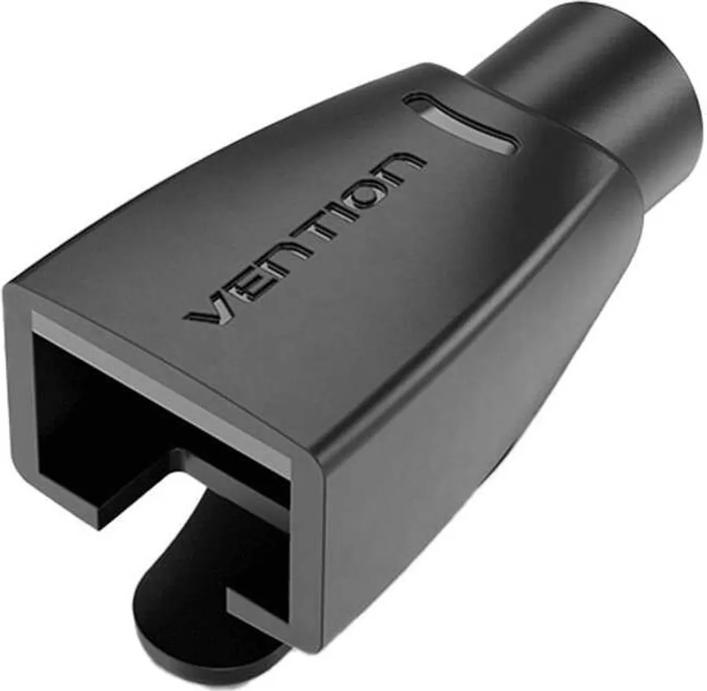 Protezione Plug RJ45 Antipiega - 100 Manicotti PVC Nero Alta Resistenza