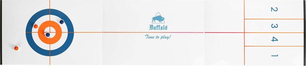 Büffel Curling und Shuffleboard Spiel