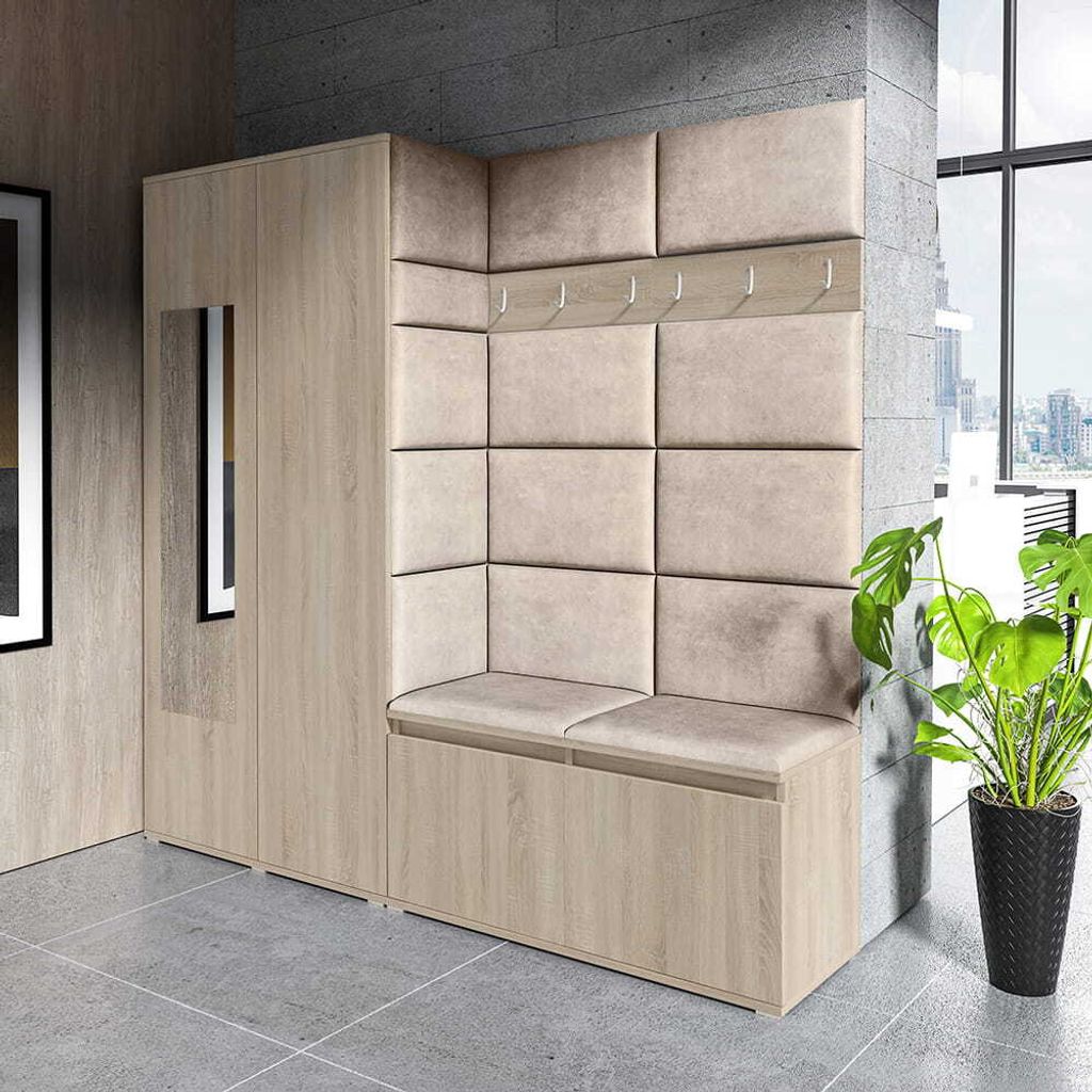 Garderoben-Set "CLEO", Moderner Kleiderschrank mit Produktbild 