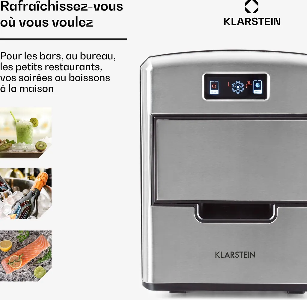 Fini le Manque de Glace avec cette Machine à Glaçons Rapide de 12kg - 3