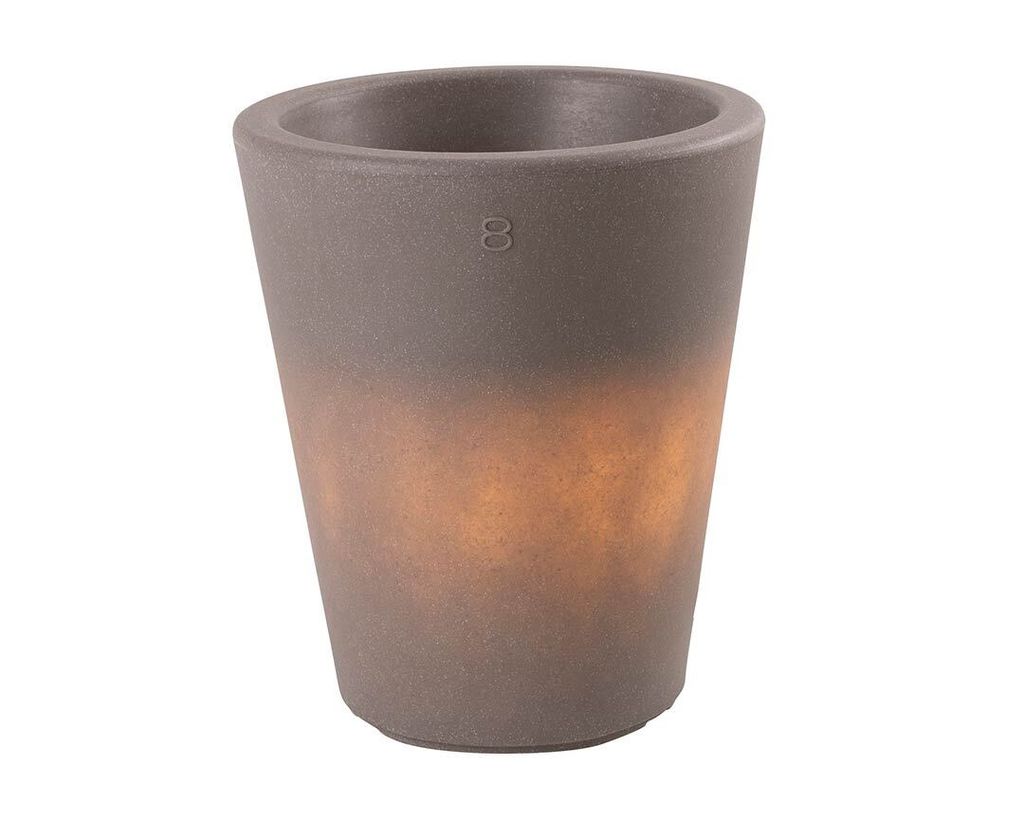 Beleuchteter Pflanztopf Shining Classic Pot S (Taupe)