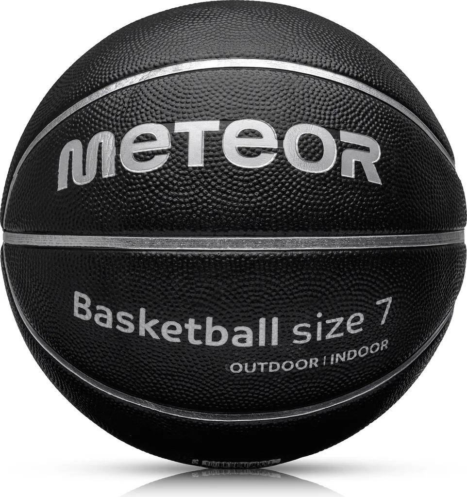 Ballon basket-ball Training T7 noir argenté avec grip haute adhérence