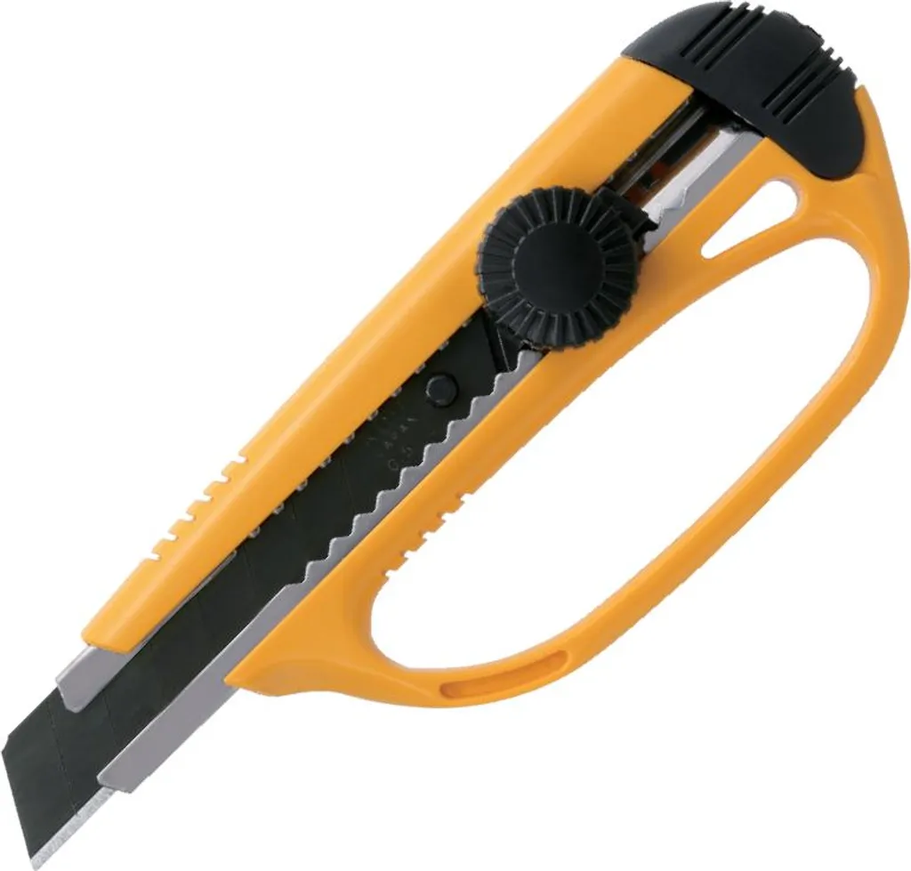 Cutter Giapponese KDS L-30 Giallo 18mm | Kit 3 Lame Nere Incluse
