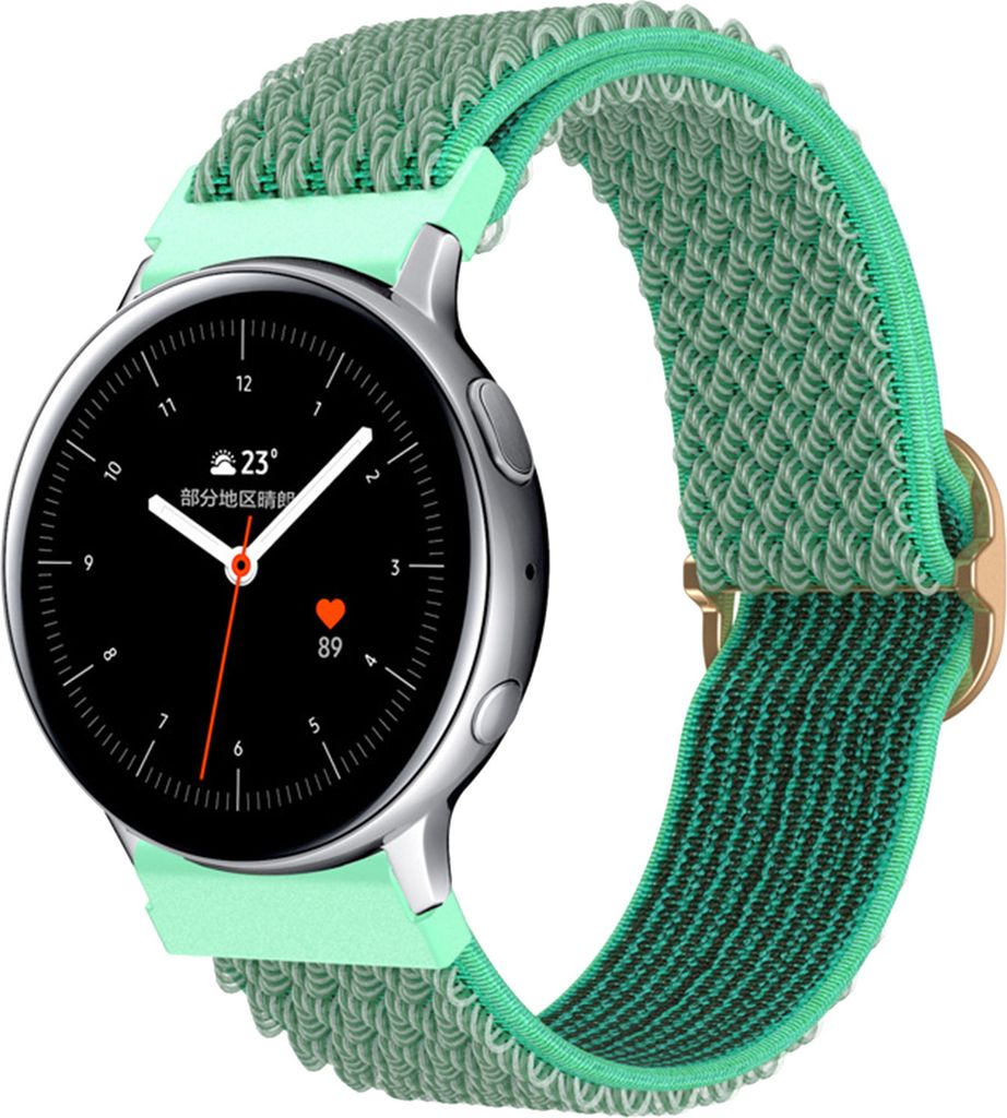 Für SAMSUNG Armband Nylon Loop Galaxy 20mm 22mm Active SmartWatch 42-46mm - 20 mm Grün