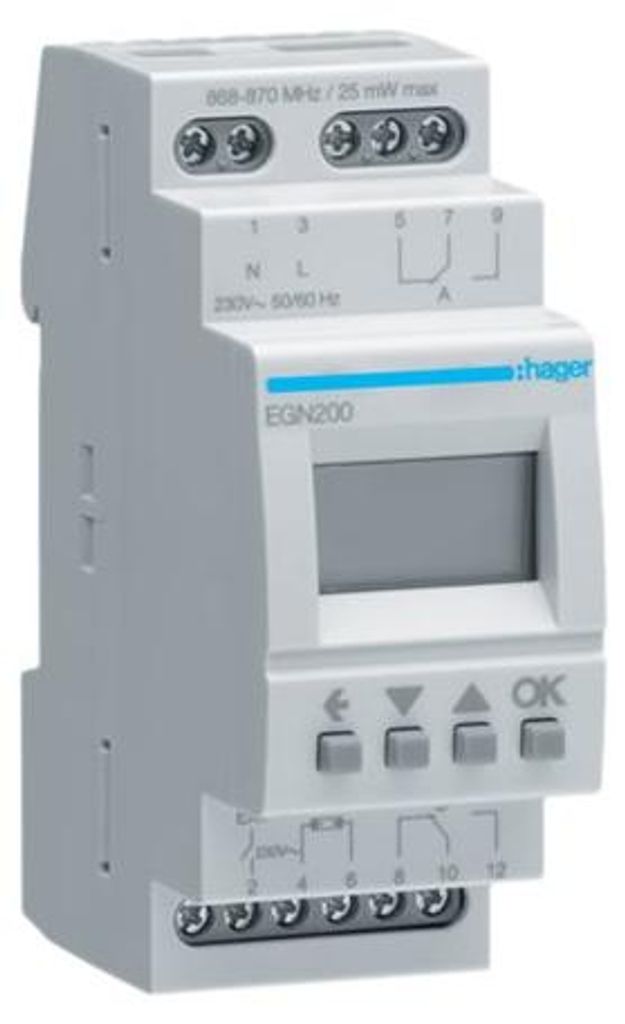 Hager EGN200 - 2 Channels - Timer - kabellos Produktbild 