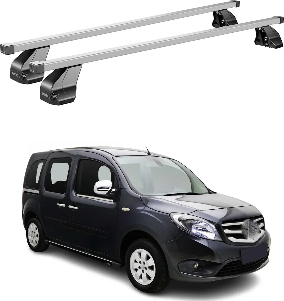 Barre Portapacchi Mercedes Citan W415 2012-25 Menabo Acciaio Grigio - 11