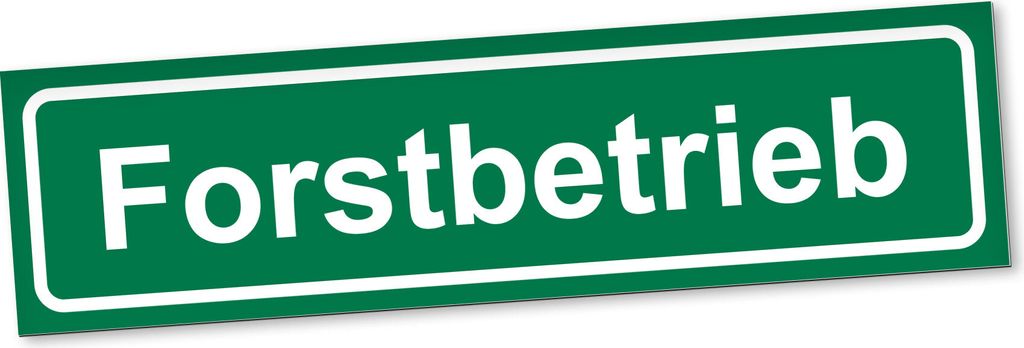 PantherPixel Forstbetrieb Magnetschild Auto Forstbedarf Forstzubehör Magnetfolie Geschenkidee 60 x 16 cm REFLEKTIEREND