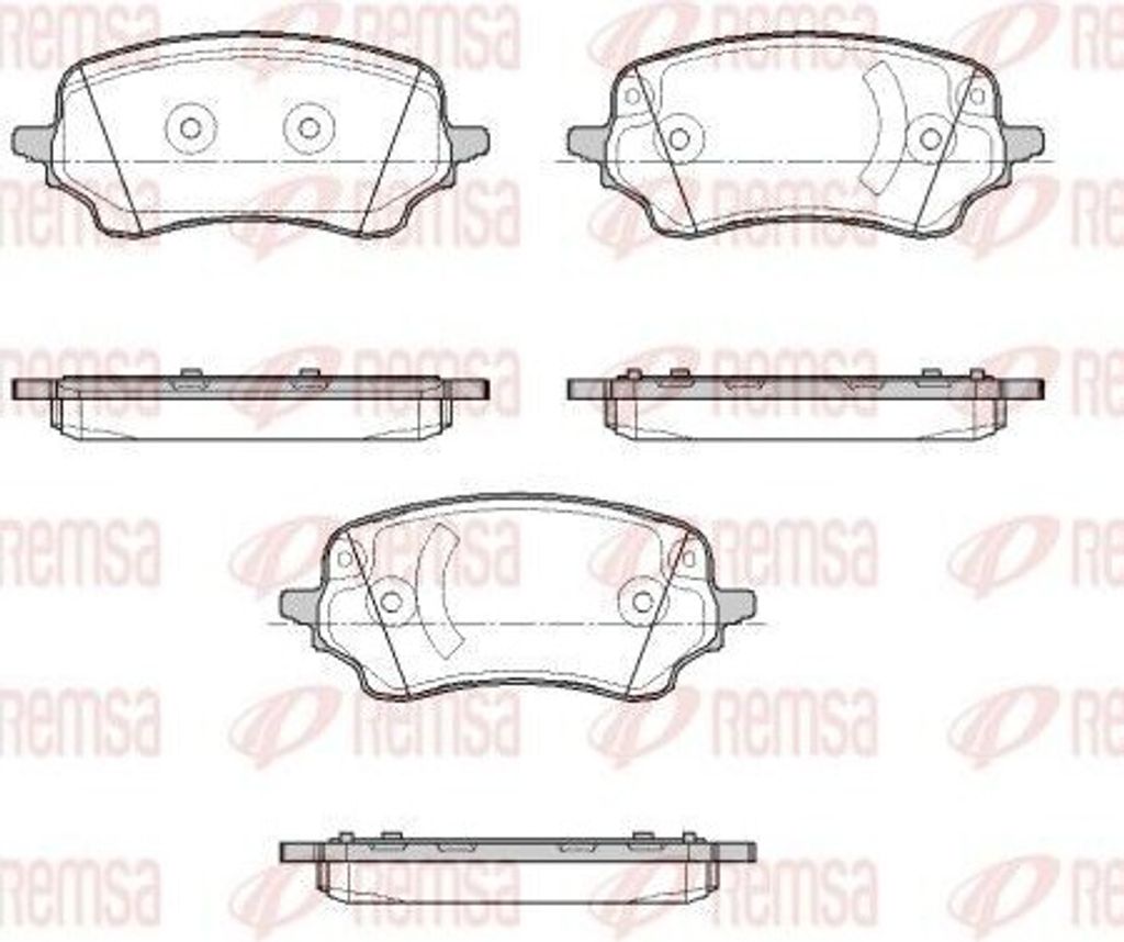 REMSA Bremsbeläge Satz Vorne Bremsklötze für FORD Puma SUV 1885.00