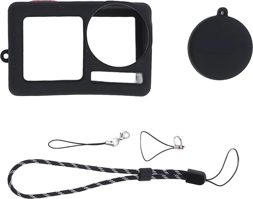 Custodia Silicone DJI Action 5 Pro: Protezione Anti-Caduta e Laccio