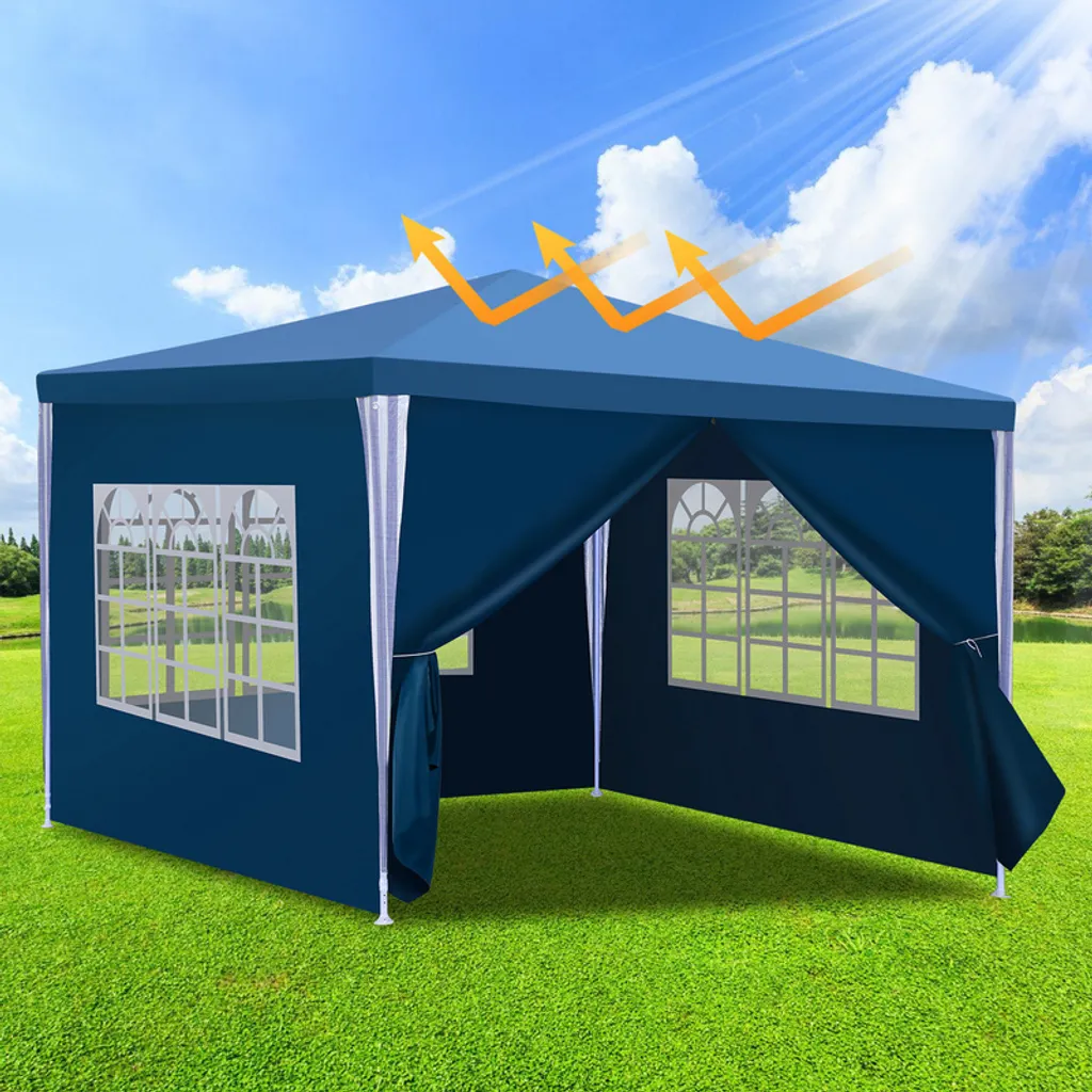Gazebo TolleTour 3x3 3x6m Impermeabile: Gazebo da Giardino con Pareti