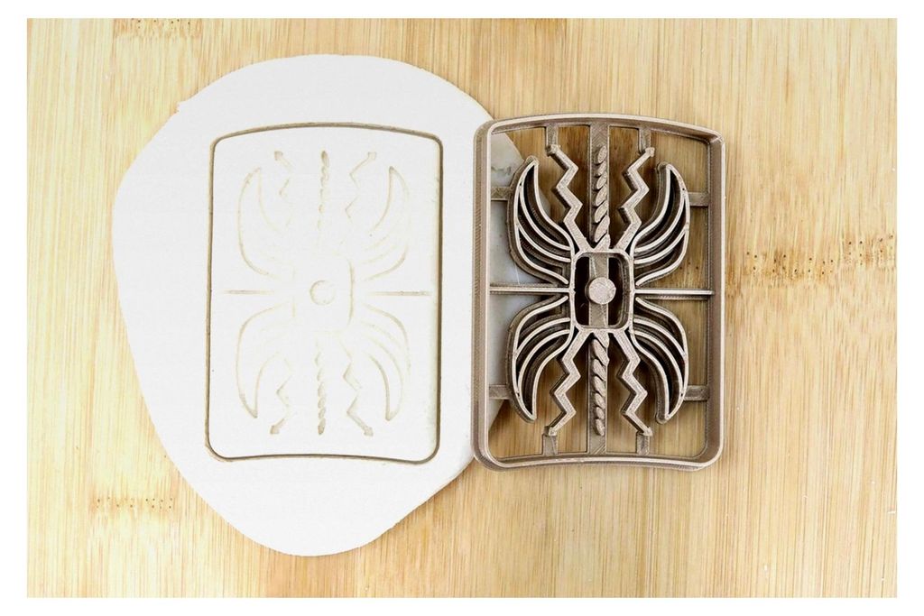 Römischer Schild Ausstechform für Kekse aus Fondant, ca. 8 cm
