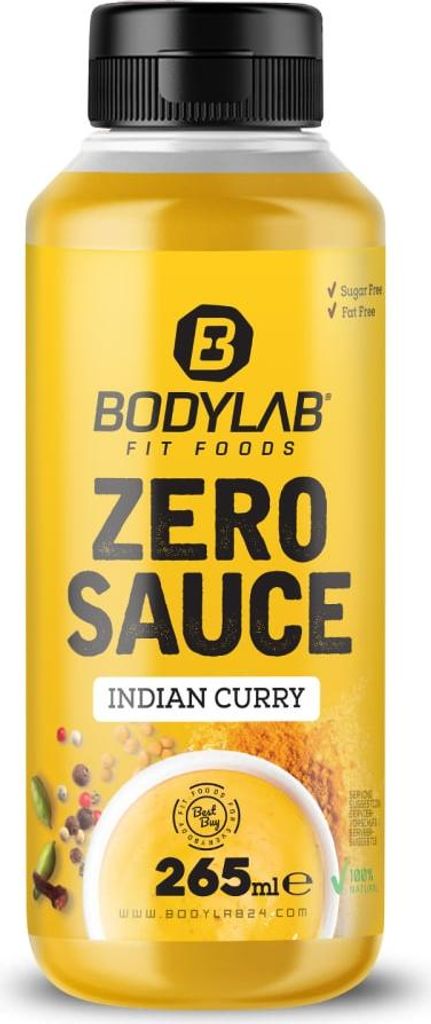 BODYLAB Zero Sauce - 265ml - Indian Curry Produktbild 