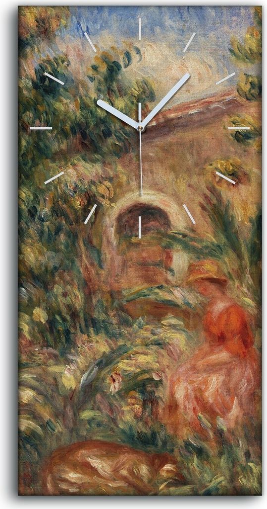 Leinwand Uhr Küche Wohnzimmer Bild 30x60 Malerei Abstrakte Wald Bäume Frauen - weiße Hände