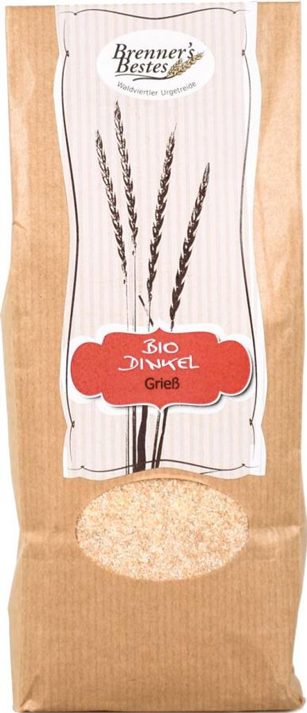 Dinkelgrieß 500g vom Biohof Brenner Produktbild 