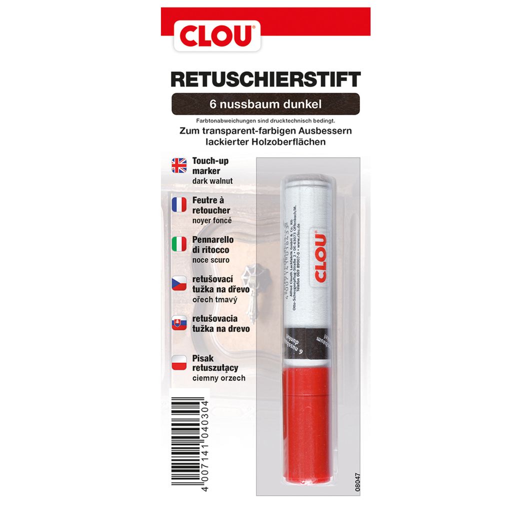 Clou Retuschierstift nussbaum-dunkel Produktbild 