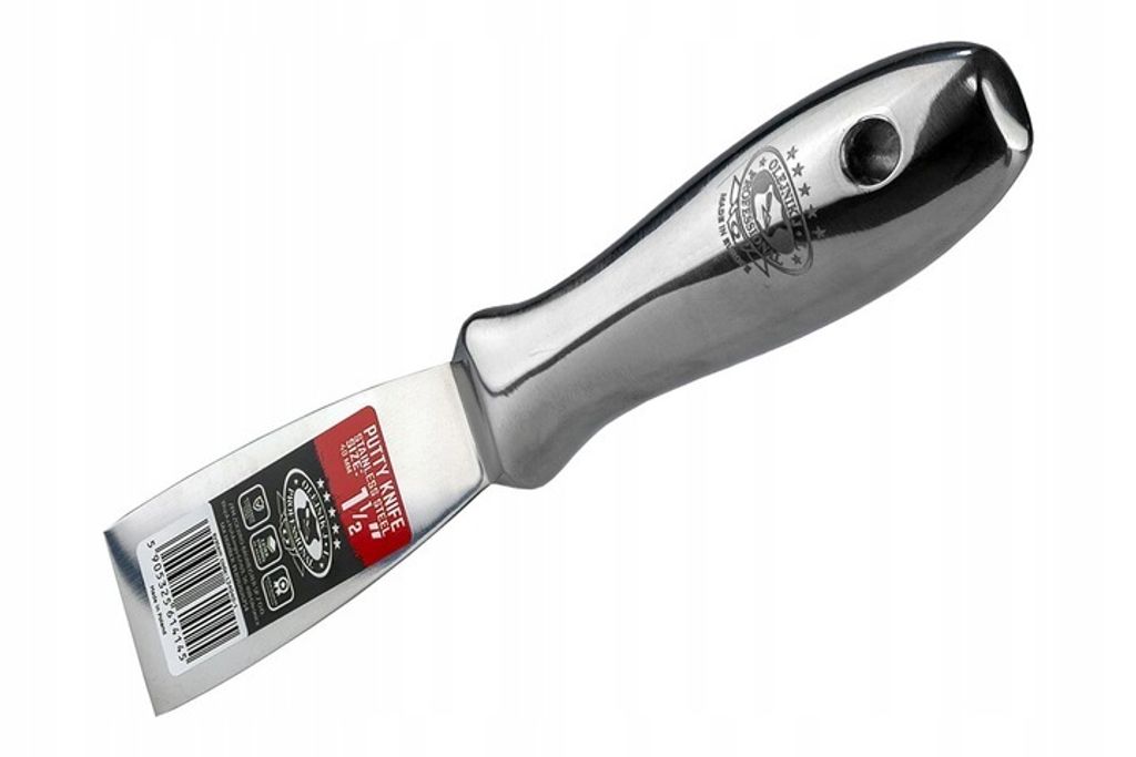 Malerspachtel MONOLIT 40mm – Edelstahl, einteilig, ergonomisch, ideal für Wände, Decken und Gipskarton