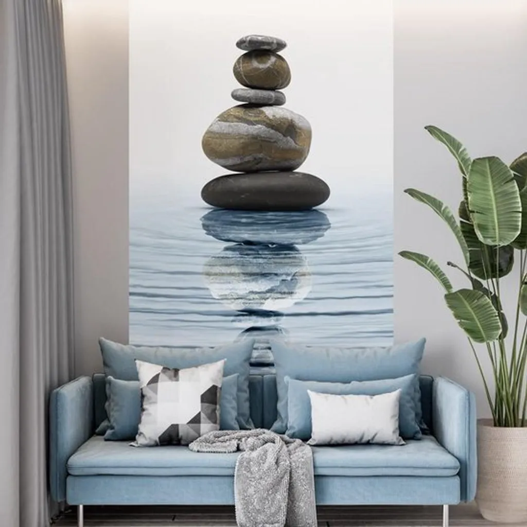 Poster autocollant Pierres Kei 200x140cm pour décoration salon et pro