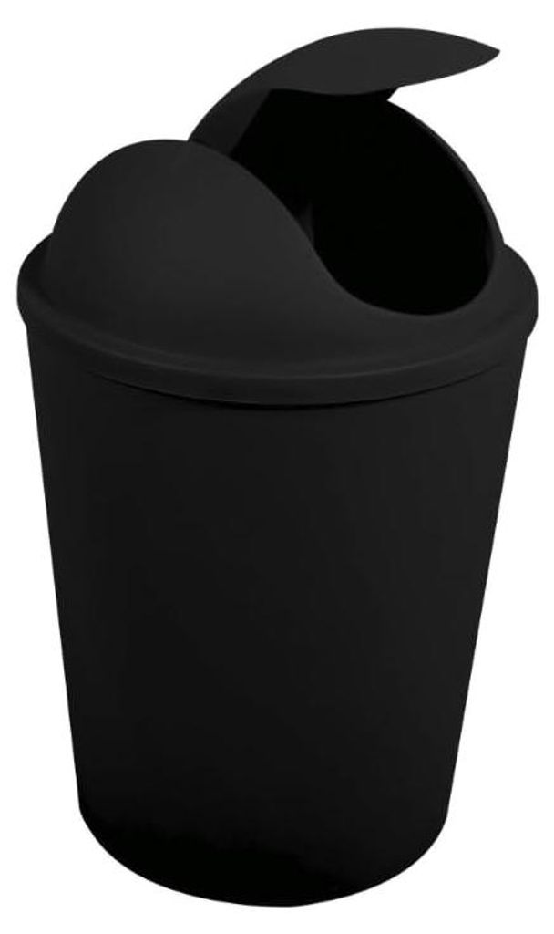 MSV AKO Abfalleimer mit Klappdeckel, 5,5 l, kompaktes Produktbild 