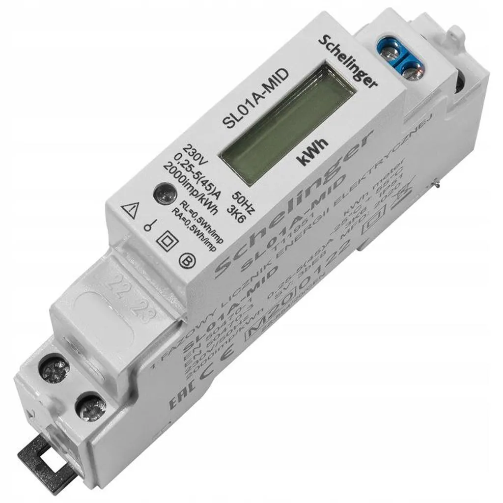 Compteur électricité pour location et studio 45A MID - Fiabilité Schelinger