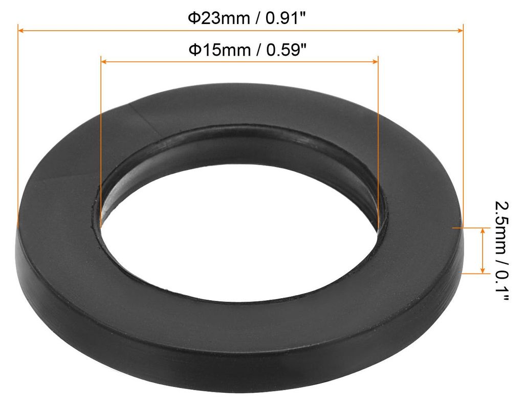 M15 Gummi Flache Unterlegscheiben 8 Pack 15mm ID 23mm AD Dichtungsringe Beilagscheiben Dichtring fš¹r Wasserhahn Rohrleitung Wasser Schlauch Befe...