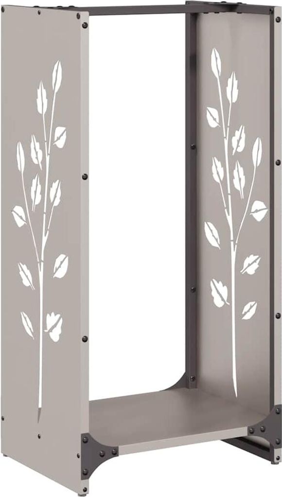 vidaXL Brennholzregal 40x30x80 cm Wetterfester Stahl