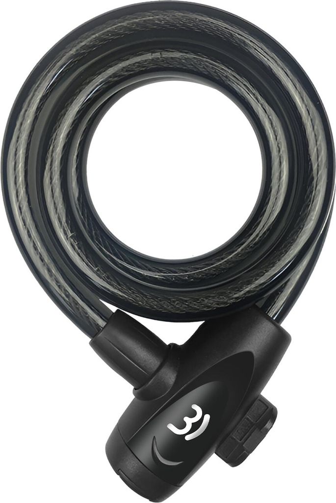 Avizar, E-Scooter Fahrrad Schloss 120cm Stahlkabel sicher robust, Schwarz