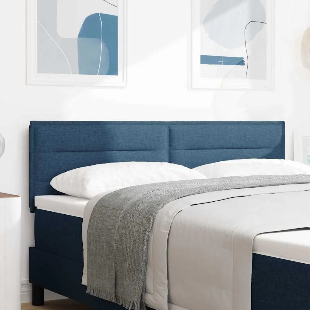 Testiera LED 160 cm Blu | Testata Letto Moderna Poliestere USB