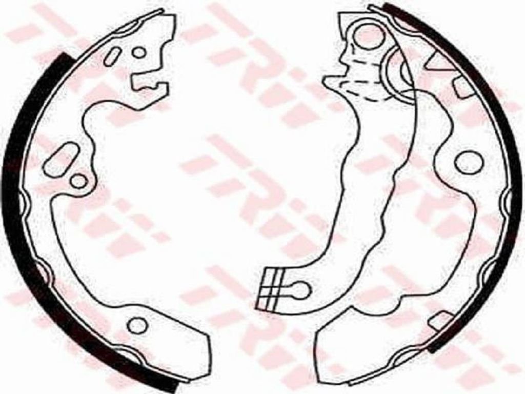 Trw Bremsbackensatz Hinterachse GS8636