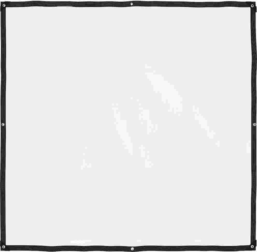 Klare Plane mit Ösen 2x2 m Polyethylen