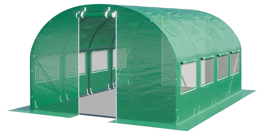 TOOLPORT Foliengewächshaus Gewächshaus 3x4m stabil & Produktbild 