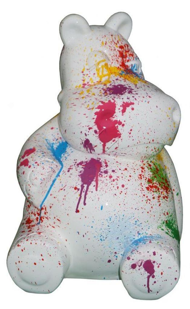 Design Nilpferd Figur Statue Skulptur Figuren Skulpturen Dekoration Deko Tier